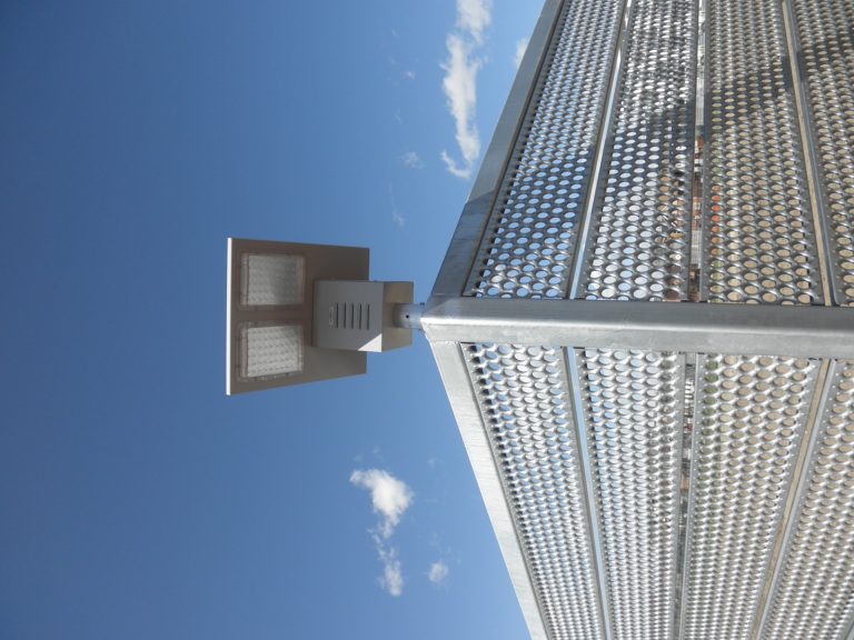 Solar street lights at Denver Arapahoe site
