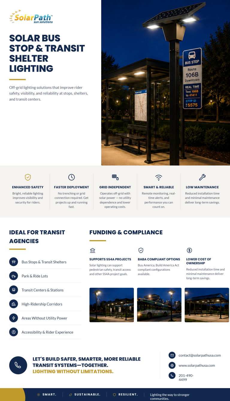 SolarPath one-pager - Transit Shelters